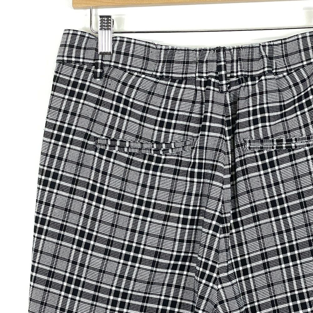 Hot Topic Plaid Trousers Womens Medium Black White Dark Academia Grunge Alt - Picture 6 of 8